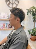 【grace三瓶】ハイライトカラー/メンズショート/刈上げ