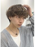 波巻きスパイラルパーマメンズマッシュツイストスパイラルパーマ