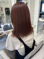 イルヘアーガーデン(illu hair GARDEN) ブリーチなしの赤系カラー