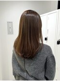 ワンカールで再現簡単ローレイヤーカット/ベージュカラー