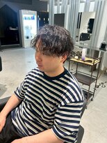 メンズサロン キング 心斎橋店(Men’s salon K!ng) ホワイトメッシュ/ツイスト/ツイスパ/パーマ/メンズ/眉毛/心斎橋