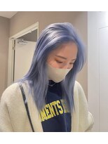 ベレーザ 渋谷神南(Beleza)&nbsp;16509ブリーチダブルカラーブルールーツカラーシルバーベージュ