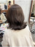 ミディアムヘア/こっくりブラウン