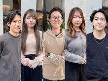 ご希望のメニューに合わせてスタイリストをお気軽にご指名下さい。各メニューに特化したスタッフをご紹介☆