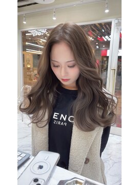 シェノン サントル(CHAINON CENTRE) 梅田/黒髪/クラゲヘアー/オリーブグレー/小顔/ココアベージュ