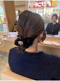 イベント前におすすめ☆きれいめシニヨンアレンジ/ヘアセット