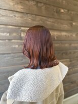 アクトエスポワール(Act espoir)&nbsp;外ハネミディアム｜グローアプリコット