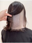 レイヤーカット×ブリーチを使ったインナーカラー☆表参道