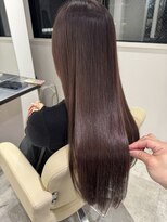 レヴリー(reverie)&nbsp;髪質改善カラー艶髪ピンクブラウンブリーチなしカラー