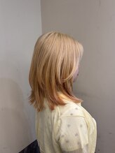 テン バイ アンブルリュクス 池袋(teN +by ambleluxe)&nbsp;抜きっぱなし/オレンジグラデーション/ブリーチ/20代/30代