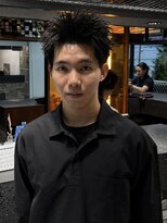 ブラック(BLACK)&nbsp;ルーズショートパーマ/スパイキーショート/アクティブショート