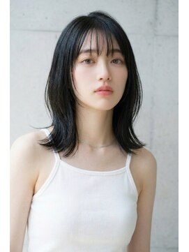 リコ ヘアアンドリラクゼーション 一宮店(LICO HAIR&RELAXATION) 切りっぱなしミディアム　髪質改善/ミディアム/前髪/一宮