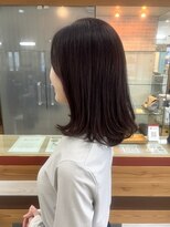 トップヘアー 中庄店(TOP HAIR fuapua) ミディアムレイヤー×ラベンダー【りり】