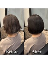ヘアカラー専門店カラープラス石和店&nbsp;40代50代60代/BeforeAfter/白髪染め/おしゃれ染め