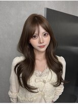 ジーニー 千葉(GENiE)&nbsp;王道韓国くびれヘア/レイヤーカット/ミルキーベージュ【佐藤】