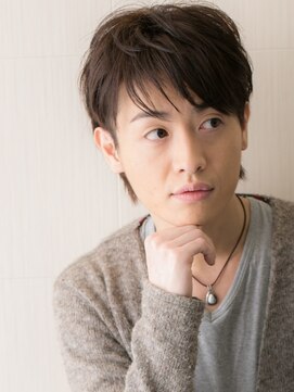 トニーアンドガイ メン 与野駅前店(TONI&GUY MEN) アッシュブラックビジネススーツ七三分け大人ショート20代30代p1