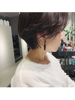 ヘアーエスクールシーユー 枚方T-SITE店(hair S.COEUR×Cu)&nbsp;【hair S.COEUR】もこっと丸いフォルムのショート