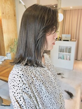 ワール(whirl.) かきあげバング×切りっぱなしミディアム☆