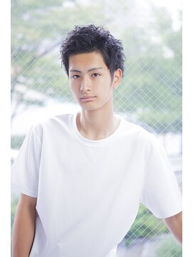 ボヌール(Bonheur) ツーブロックショートパーマスタイル