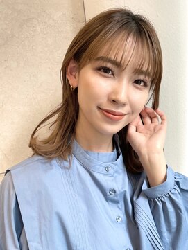 スペイディック 大阪梅田店(SPADIC) 【SPADIC大阪】切りっぱなし ミディアムボブ