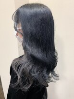 ルーツ(ROOTS)&nbsp;インナーカラー/グレー×ブルーブラック