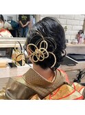 成人式・卒業式に!水引を使ったまとめ髪