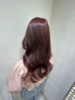 アジールヘア 池袋東口店(agir hair)&nbsp;20代30代ブリーチ無しダブルカラーチェリーピンク透明感池袋東口