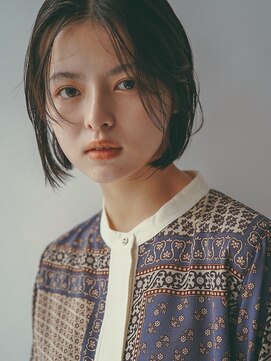 フィルムス 表参道(FILMS) レイヤーカット/ウェットへア/オリーブベージュ/表参道