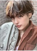大人かわいい前髪セシルカットココアブラウンフリンジウェーブ