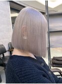 ハイトーンカラーショートボブタッセルボブ切りっぱなしボブ韓国