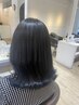 【こだわり】前髪カット＋ダメージレスカラー＋ミルボントリートメント