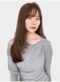 大人可愛い大人美人くすみカラーアッシュグレーベージュ