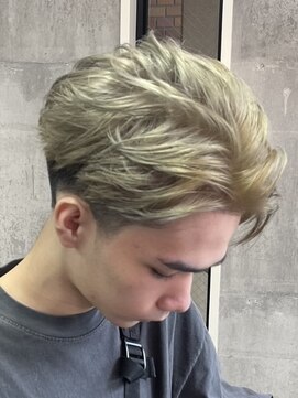 メイン(MENIN) ハイトーンかき上げスタイル[相模大野/メンズ/町田]