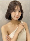韓国ボブくびれボブ切りっぱなしボブ額下ボブ A0829 表参道