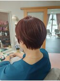 カシスレッド&ショートスタイル
