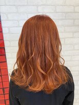 ビス ヘア アンド ビューティー 西新井店(Vis Hair＆Beauty) 10代20代人気ハイトーンオレンジカラー
