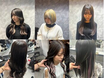 キリカ 新宿東口(KIRIKA)の写真/インナーエクステで手軽にボリュームと色を楽しめる◎髪の内側に遊び心をプラス♪[新宿/新宿駅]