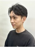 メンズパーマフェザーパーマ20代30代韓国ニュアンス毛流れ