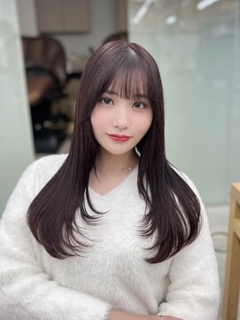 ソラ 広尾店(SORA) ロングレイヤーカット/ピンクラベンダー［広尾］