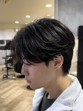 曲がる縮毛矯正専門店 バイ レイズ 名駅(曲がる縮毛矯正専門店 by RAYS) ナチュラルニュアンスパーマ刈り上げセンターパート h