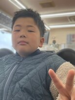 理容プラーナ 都留店 キッズカット　ツーブロック