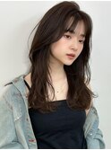 レイヤーカット小顔顔周りフェイス20代30代ウルフシャギー暗髪