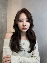 ロンド ルージュ 銀座店(Lond rouge) ミニウルフレイヤーカット顔周りカット前髪カット韓国ロング銀座