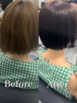 アクション 心斎橋店(ACTION)&nbsp;酸性ストレート×コンパクトボブ