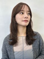 ガーデントウキョウ(GARDEN Tokyo)&nbsp;ミディアムレイヤー/ココアベージュ/小顔カット/前髪なし