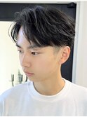四日市メンズカットメンズパーマニュアンスパーマセンターパート