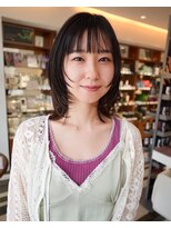 ビファインクーアヴェダ(Be fine coo AVEDA)&nbsp;前髪ありミディアムレイヤー　大人女子