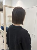 顎下ボブ/オリーブブラウン