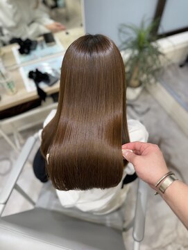 アウラ 近鉄八尾駅前店(Aura) 韓国風レイヤー×前髪長め×20～30代ブラウン