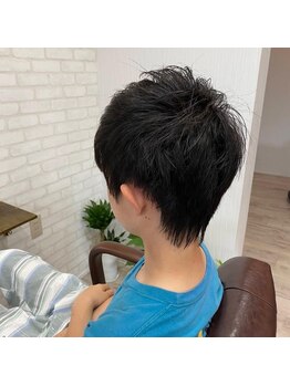 ニコヘアー(niko hair)の写真/【中川原駅１分/P完備】2席だけの貸切空間♪お子様連れも、ママ・パパも。家族の日常に寄り添います◇